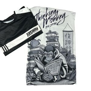 Lot Of 2 Tatami Fightwear Performance Shirt Mens XL Thinking Monkey Ji Jitsu Y2K